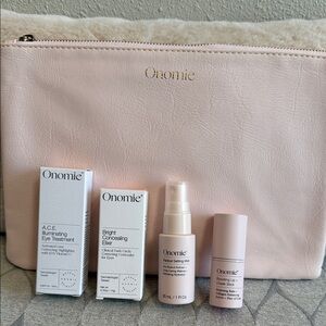 Onomie Face Care Cream Set with Pink Pouch